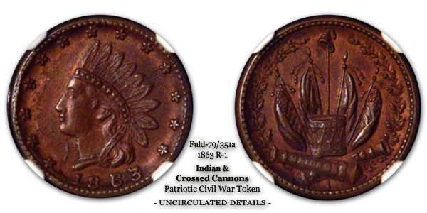 Fuld 79-351a Indian and Crossed Cannons