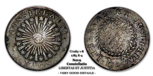 1785 Nova Constelatio Crosby 1-B Libertas Et Justitia