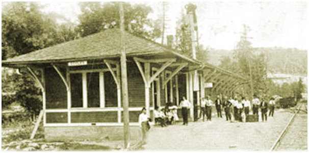 Railroad Depot Eccles, West Virginia, circa early 20th Century
