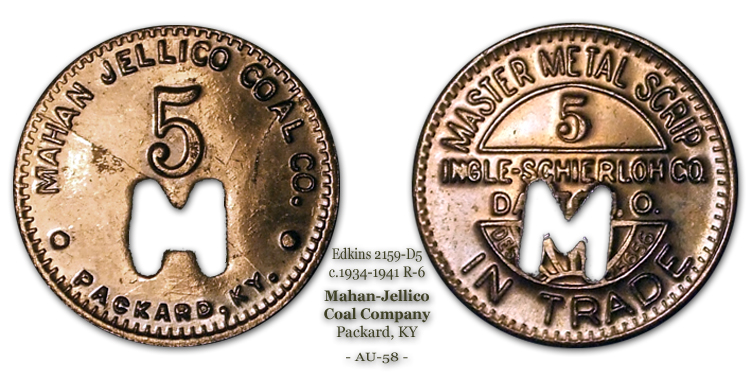 Edkins 2159-B5 Mahan Jellico Coal Company Packard Kentucky