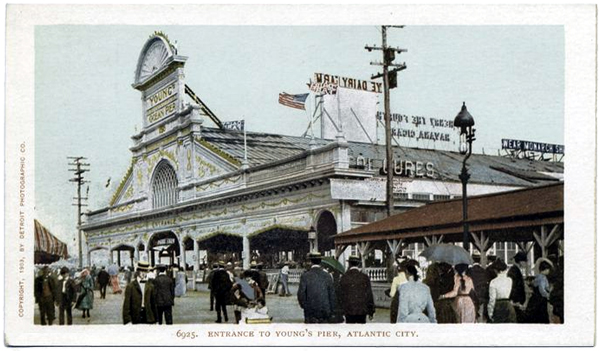 Entrance to Young's Pier, Atlantic City New Jersey