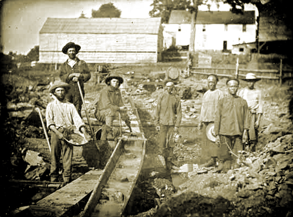 California Miners in the Mid 19th Century - Auburn Ravine, 1852