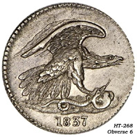 1837 Feuchtwanger Cent - Obverse HT-268-6