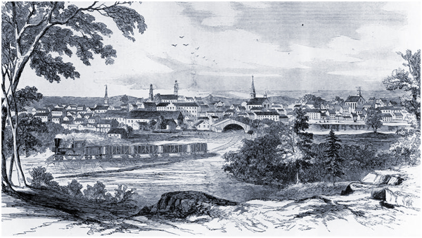 Sketch of Petersburg Virginia in the 19th Century