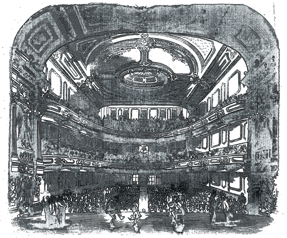 Interior of Wood's Marble Hall, Frank Leslie's Illustrated Newspaper, October 24 1857