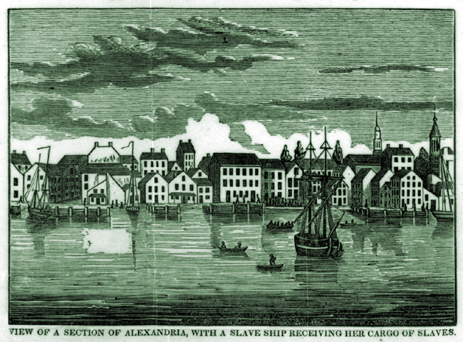 View of a Section of Alexandria with Cargo of Slaves