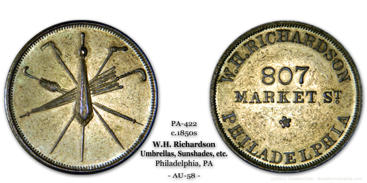 Miller Pa-422 circa 1859 W. H. Richardson 807 Market St Philadelphia