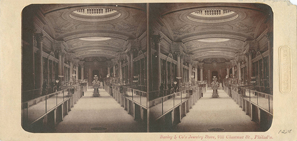 Stereoscope Card - Bailey & Co Jewelry Store, 918 Chestnut St., Philad'a.