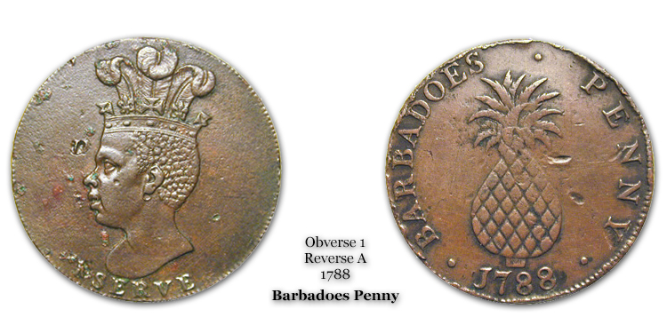 1788 Barbadoes Penny Obverse 1 Reverse A