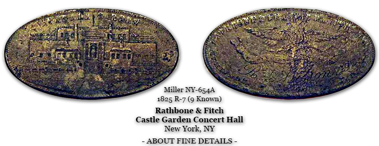Miller NY-654A Rathbone & Fitch Castle Garden Concert Hall c.1825
