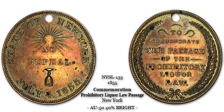 NYSL-133 New York Prohibitory Passage 1855