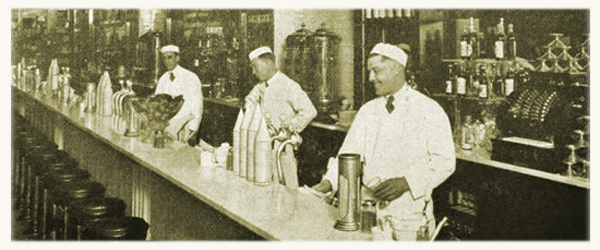 Typical Early 20th Century Soda Fountain
