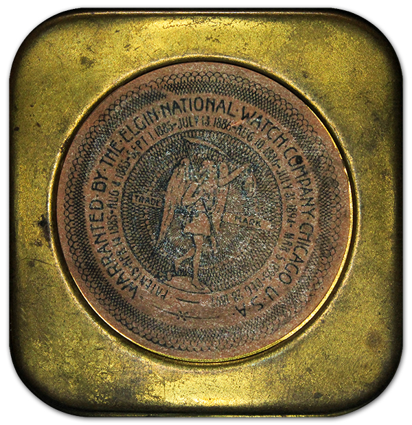 Elgin National Watch Company Brass Tin