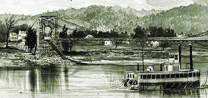 Wheeling West Virgina Suspension Bridge