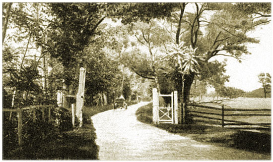 Entrance to the Howell Works Garden. Photograph circa 1920s