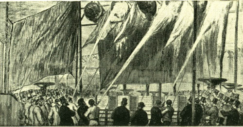 Demonstration of Steam Fire Engines - A new innovation of the time